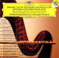 MOZART flute harp